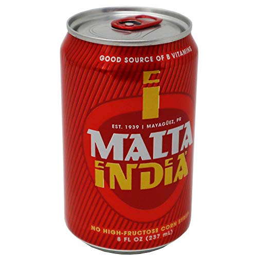 Malta India - Malt Beverage Non Alcoholic Original From Puerto Rico, 8 Ounce (Pack Of 6) #TOP2