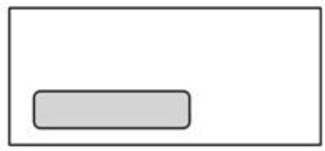 No. 10 Side Seam White B Window Envelopes, 4-1/8" x 9-1/2", Digi-Clear® 24-lb Paper w Smooth Laser Finish, Laser Compatible (SFI Certified) - Box of 500 Envelopes