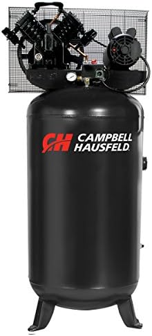 Air Compressor, 80 Gallon Vertical Tank, Single Stage, 16 CFM, 5HP, 1PH (Campbell Hausfeld CE4104)