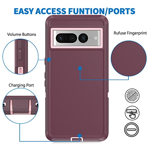 Coque pour Google 8 Pro violette protection robuste antichoc pour smartphone - 5