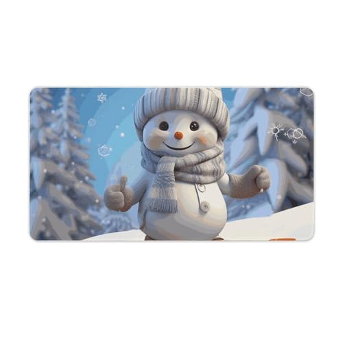 Tapis de souris mignon bonhomme de neige pour égayer votre espace bureau à la maison