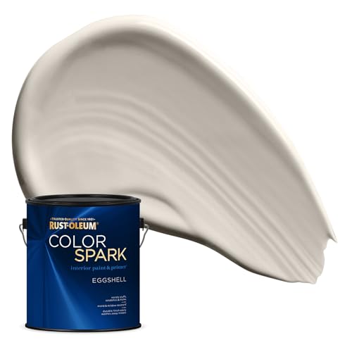 Image of Rust-Oleum Color Spark Interior Paint and Primer in One, Eggshell, Warm Chenille, 1 Gallon