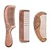 Produktbild Kamm Set Holz Mädchen Männer, leichte natürliche Mahagoni Beard Hair Comb Set 3(Type2)
