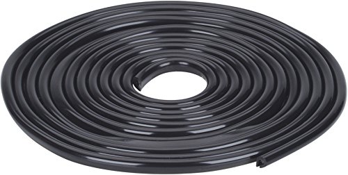 Preisvergleich Produktbild hr-imotion 12110801 Türkantenschutz schwarz (5 Meter) [U-Profil / Hochflexibel / Zuschneidbar Selbstklebend]