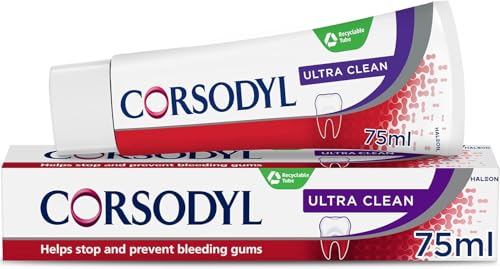 Corsodyl Ultra Clean Daily Gum Care Fluorid-Zahnpasta 75 ml