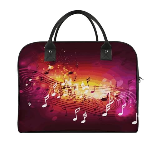Maletín liviano para laptop unisex con diseño Music Notes miniatura 1