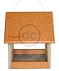 DutchCrafters Mini Modern Fly-Through Hanging Bird Feeder with Covered Roof & Aluminum Mesh Seed Tray, Plastic Poly - Amish Made in USA (Cedar & Weathered Wood) #4