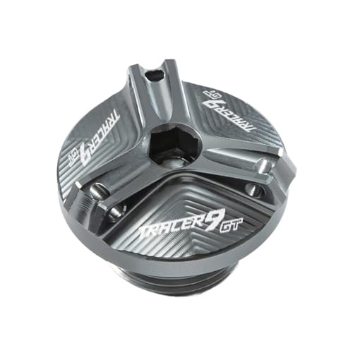 Tapa de llenado para freno delantero y trasero Tracer 9 GT en aluminio mecanizado
