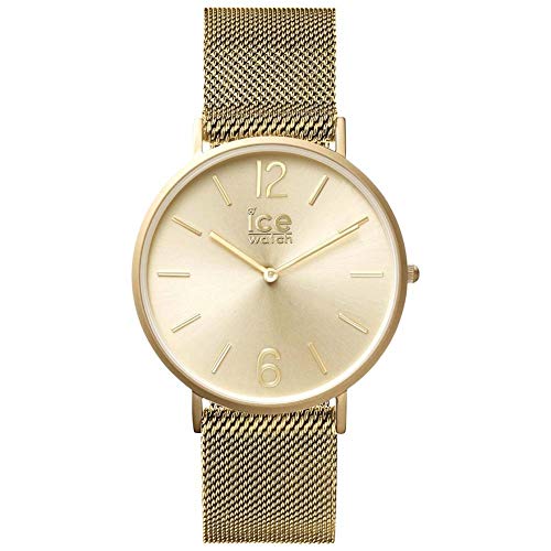 ICE-WATCH - 012706 - City Milanese - Montre Homme - Chronomètre - Cadran Or - Bracelet Acier Or