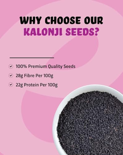 Image of True Elements Kalonji Raw Seeds, 200gm (100gm Pack of 2), High in Fiber, High in Protein, Zero Preservatives