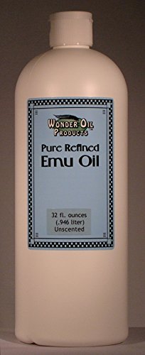 32 fl. ounces 100% Pure Triple Refined Emu Oil