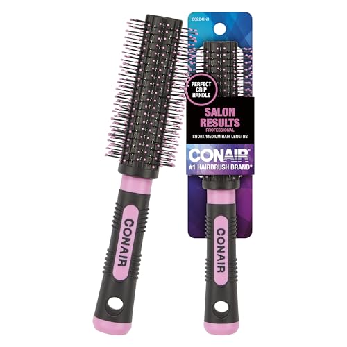 Conair Salon Results Round Hairbrush - Hair brush for blow out - blowdryer brush - features nylon...