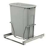 Knape & Vogt PSW15-1-20-R-P In-Cabinet Pull Out Trash Can, 17.3125 by 14.38 by 20-Inch
