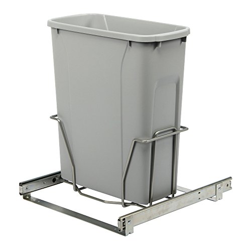 Knape & Vogt PSW15-1-20-R-P in-Cabinet Pull Out Trash Can, 17.3125 by 14.38 by 20-Inch