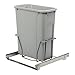 Knape & Vogt PSW15-1-20-R-P In-Cabinet Pull Out Trash Can, 17.3125 by 14.38 by 20-Inch