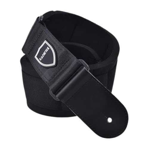 Image of Kadence STP-S529 Touring Series Guitar Strap | Wide Neoprene Comfort Strap | For Electric & Bass Guitar | AirCell 3mm Padding | Black