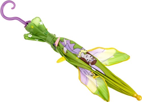Kidorable Green Fairy Umbrella For Girls W/Fun Magic Wand Handle Pop-Out Wings Fairy Dust 1 Size #TOP2