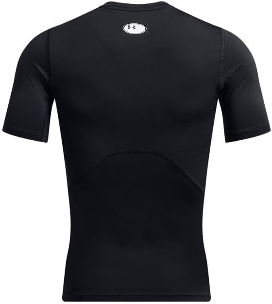 Under Armour - Mens Hg Armour Comp T-Shirt, Color Black (002), Size: Large - Image 4