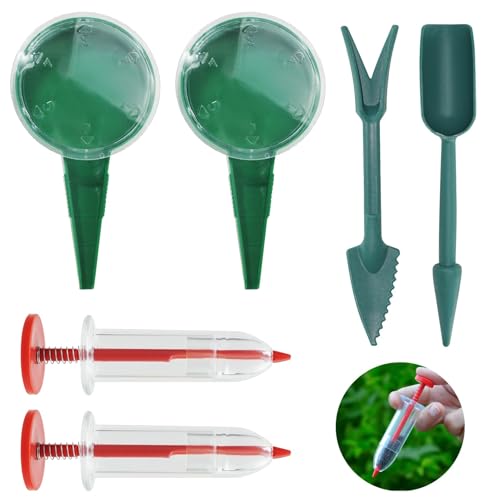 Set 6 Pezzi Distributore Semi per Giardinaggio, Mini Seminatrice Manuale e Strumento per Trapianto, Dosatore per Semi Fiori Ortaggi Erbe, Kit Preciso per Semina Domestica e Orto