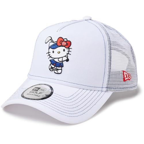 [ニューエラ] 9FORTY ゴルフ ハローキティ レディース メッシュ キャップ GOLF WOMEN'S HELLO KITTY CAP （ホワイト）