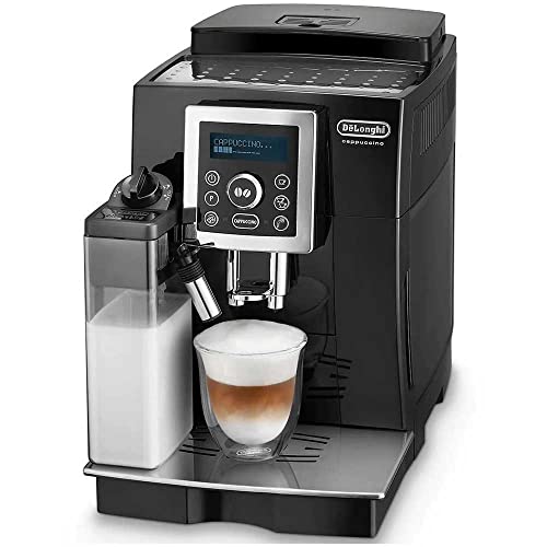 DeLonghi ECAM 23.460.B Cafetera superautomática, 1.8 L, 1450 W, 15 bares, 20 dB, acero inoxidable, negro