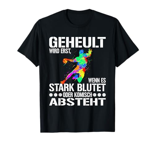 Handball Spieler Designs für Männer Frauen und Handball Fans T-Shirt