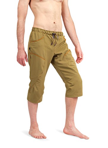 Ucraft "Xlite Rock Climbing, Bouldering and Yoga Knickers. Lightweight, Stretching, Breathable (412-L-Mustard)