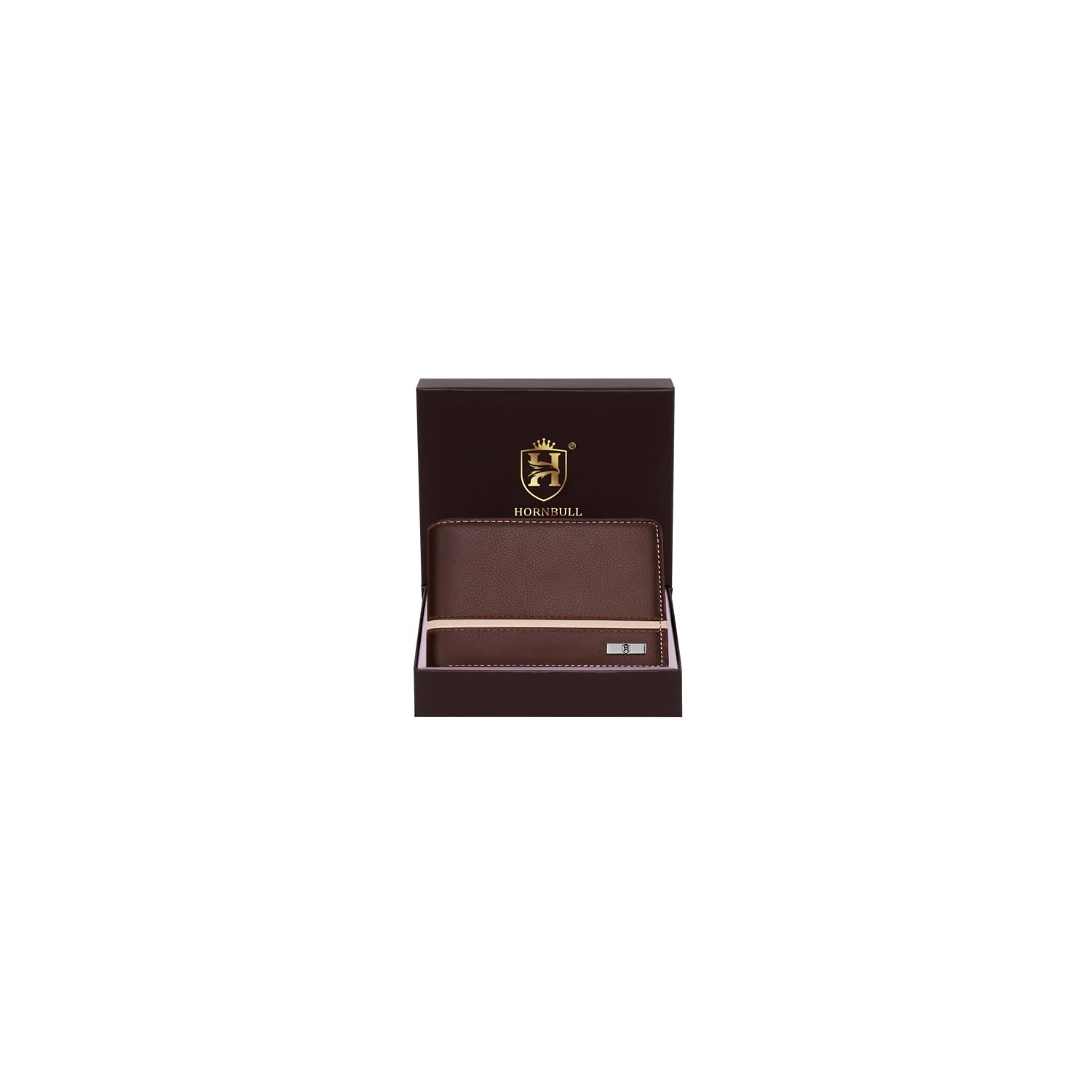 HORNBULL Denial Cognac Leather Wallet for Men | Wallets Men with RFID Blocking | Mens Wallet