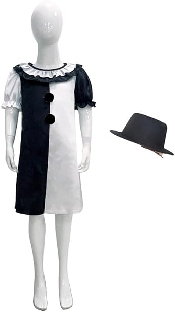 Kids Terrifier Costume Art the Clown Cosplay the Killer Clown Jumpsuit Headgear for Boys Girls Halloween Outfits