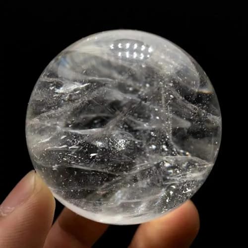 Cristal de quartz blanc sphère de collection haut de gamme en pierre pure