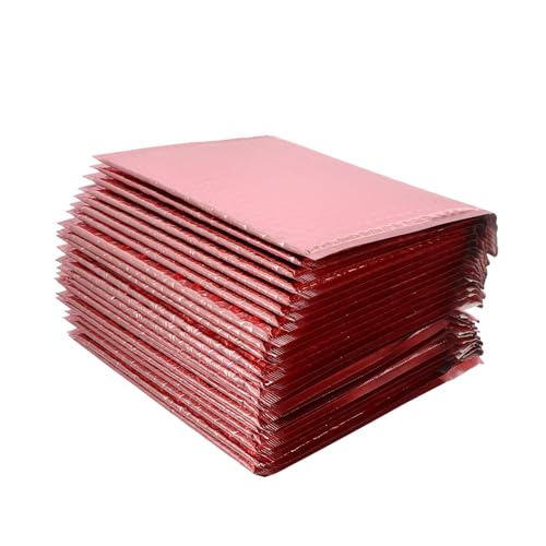 Gadpiparty 25pcs Rose Mailers Padded Envelopes Bags Self-Seal Closure Protective Mailing Bags for Fragile Items Cosmetics Jewelry Fashion Accessories Shipping
