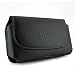 Leather Case Holster Cover Side Pouch with Belt Clip for Alltel LG Rhythm AX585 - Verizon LG Cosmos 2 - Net10 LG 500g - Net10 LG 900g - ATT Pantech Crossover - Virgin Mobile LG Saber LG200 - BCB Brand