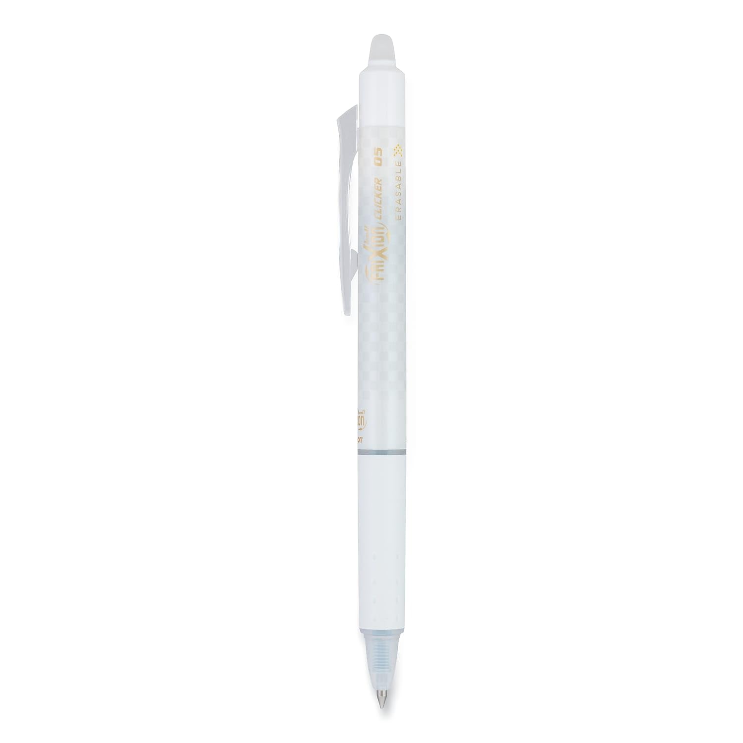 Photo 1 of PILOT Pen FriXion Clicker Erasable, Checker Barrel, Refillable & Retractable Gel Ink Pens, Extra Fine Point 0.5mm, Black Ink, 12-Pack (15128)