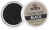 OKAY Colored Edges Black - Root Touch Up, Edge Control, Root Cover Up, Black Edge Gel, Gray Hair Cover Up for Women & Men, Hairline Coverage for Hair Loss, Thinning, Natural Look - 0.5 Oz (Pack of 1)