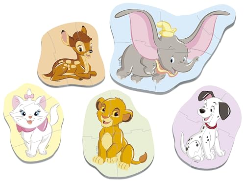 Educa - Baby Puzzle Disney Klassiker | 5in1 Babypuzzleset 3/4/5 Teile | Bambi, Dumbo, Disney | ab 24 Monaten (18591) – Ansicht 2