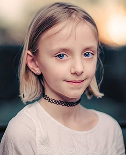 Stud Earrings For Women Men Girl, Comoso 1.6Ct Tw-6Mm 5A Diamond Cubic Zirconia Round Cut Lab Created Diamond 18K White Gold Plated S925 Sterling Silver Earrings Promise Birthday Christmas Gift #TOP5