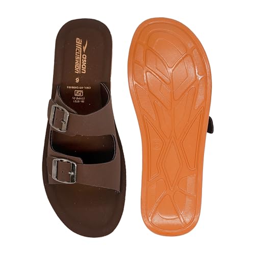 Image of ASIAN PL-908 Cushion Slippers for Women | Stylish Double Buckle Slip-Ons | Soft Air Cushion Comfortable Footbed | Lightweight Daily Wear Casual Flats for Indoor Outdoor Use