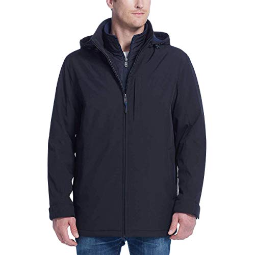 Weatherproof Men's Ultra Tech Men's Jacket Fleece Bib Removable Hood