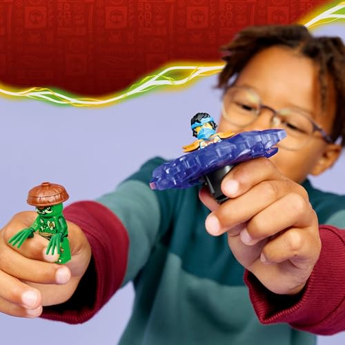 Image of LEGO NINJAGO NYA vs. Mutation Monster Spinner - Battle Toy - Playset with 2 Minifigures - 71849