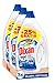 Dixan Gel Total 3+1, Detergente Líquido para Lavadora (55 lavados +25% gratis- pack de 3, total: 207 lavados), jabón líquido para lavar la ropa blanca y clara, Limpieza, luminosidad y frescor