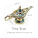 Aladdin Magic Genie Lamps - Classic Vintage Legend Magic Genie Light Costume Lamp for Home Wedding Table Decoration, Tiny Size, Gold&Blue