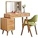 Tolalo Eitelkeiten & Vanity Bänke Persönliche Make-upspiegel Minimalistische Schlafzimmer-Dressing-Tischhocker Pad Spiegelkombination Kleiner Wohnung Möbel Wechselrichter Organizer