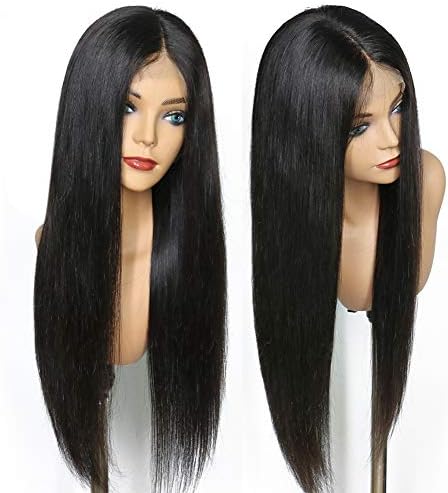 Eayon Hair 13x6 Lace Front Human Hair Wigs with Baby Hair Natural Straight Brazilian Remy Hair Lace Wig 130% Density 14 inch