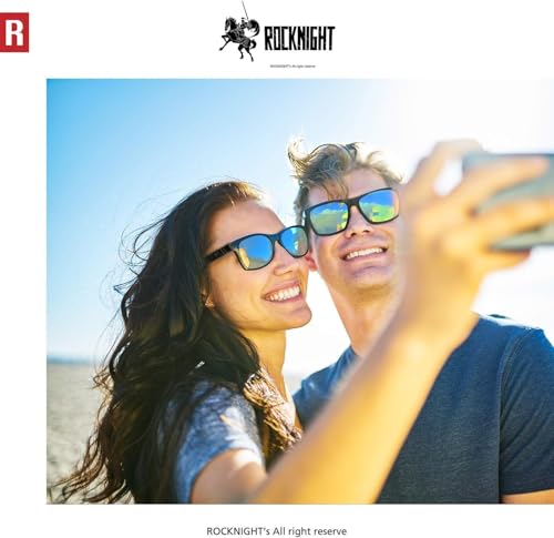 Image of ROCKNIGHT HD Polarized Driving Sunglasses UV400 Protection Lightweight Al-Mg Metal Frame Outdoor Casual 60mm