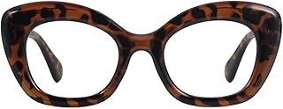 JiSoo Oversized Cat Eye Reading Glasses for Women 2.75, Designer Cateye Reading Glasses Stylish Readers with Spring Hingeï¼ŒTortoise
