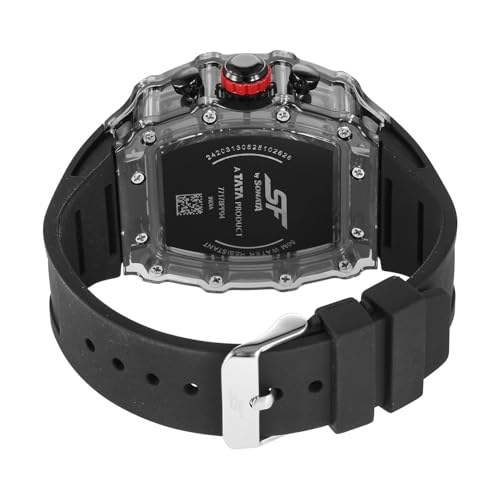 Image of SF Maiden Voyage Sport Watch Quartz Analog with Black Dial Black Silicon Strap Watch for Men - 77178PP04W