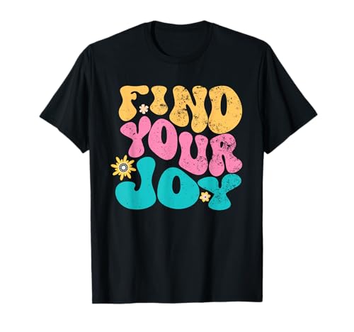 Find Your Joy Merch Store Unisex-Adults, Unisex-Kids Black Modern Classic T-Shirt