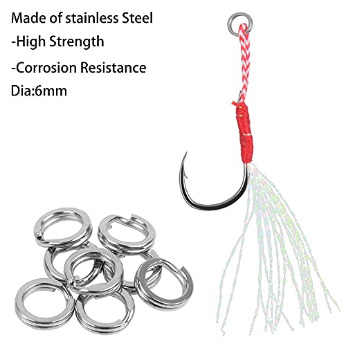 Foto von WRLRUILIAN Angelzubehör 100 Stücke Casting Hilfshaken Langsam Pose Köder Bass Angelhaken Haken Gebündelt Fischhaken Mit Federsee Angelhaken Fischhaken (Size : 14#)
