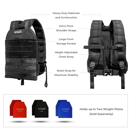 Mochila Hanzo Rucking V2 con soporte lumbar para entrenamiento miniatura 3