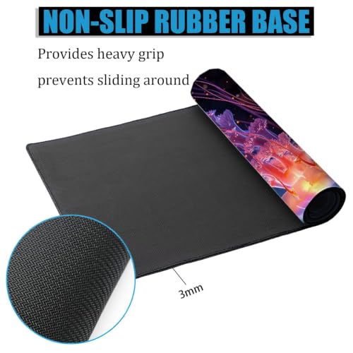 Tapis souris gaming méduse imperméable avec bords cousus - 4
